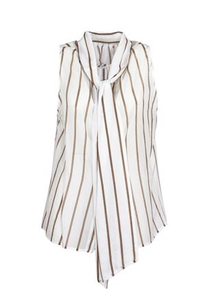 Camicia smanicata in cotone e seta SEMI COUTURE | Y6SK51RG105